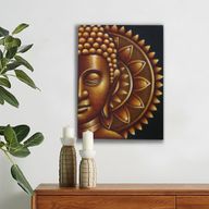 Slika Buda Mandala 60x80cm - Zlatna