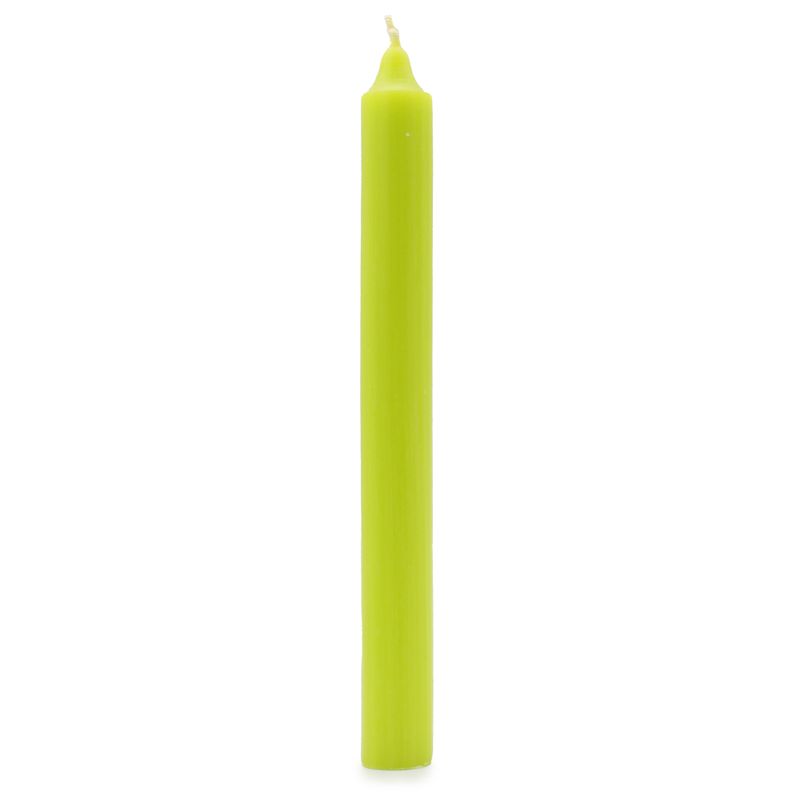 Jednobojne Stolne Svijeće - Rustikalno Zelena Limeta