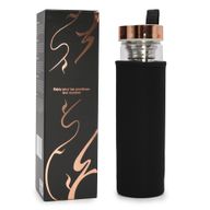 Staklena boca za čaj s infuzerom – Rose Gold – Rozenkvarc
