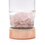 Staklena boca za čaj s infuzerom – Rose Gold – Rozenkvarc