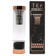 Staklena boca za čaj s infuzerom – Rose Gold – Oniks