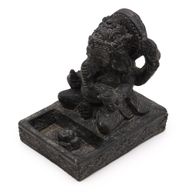 Ganesh Fengshui Držač za Mirisne Štapiće - Crni Antikni