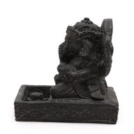 Ganesh Fengshui Držač za Mirisne Štapiće - Crni Antikni