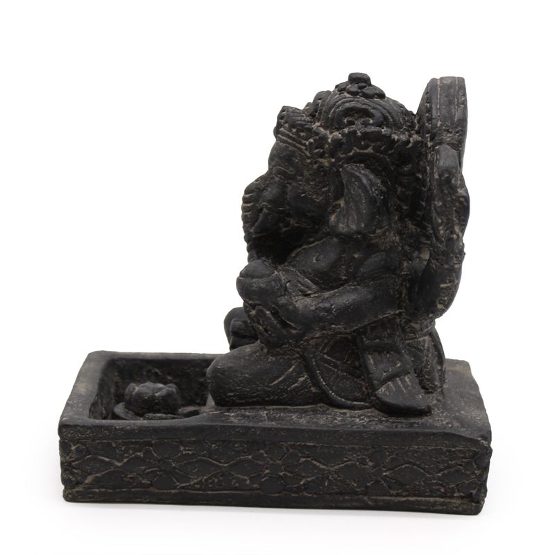 Ganesh Fengshui Držač za Mirisne Štapiće - Crni Antikni