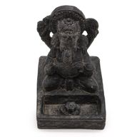 Ganesh Fengshui Držač za Mirisne Štapiće - Crni Antikni