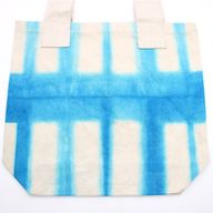 Torba Tye-Dye od Pirodnog Pamuka (8oz) - 38x42x12cm - Nebo Plavi Blokovi - Prirodna Ručka