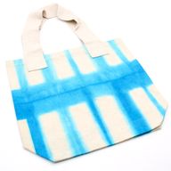 Torba Tye-Dye od Pirodnog Pamuka (8oz) - 38x42x12cm - Nebo Plavi Blokovi - Prirodna Ručka