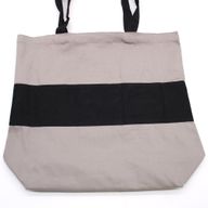 Dvobojna Pamučna Torba - 38x42x12cm - Siva i Crna - 10oz