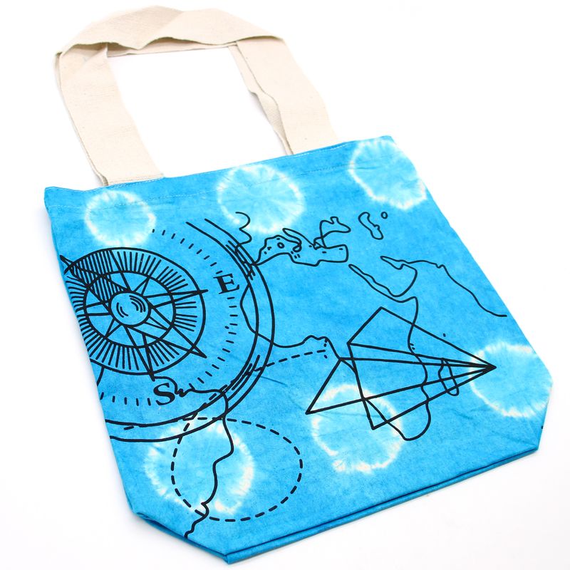 Torba - 38x42x12 cm - Kompas - Plava - Prirodne Naramenice