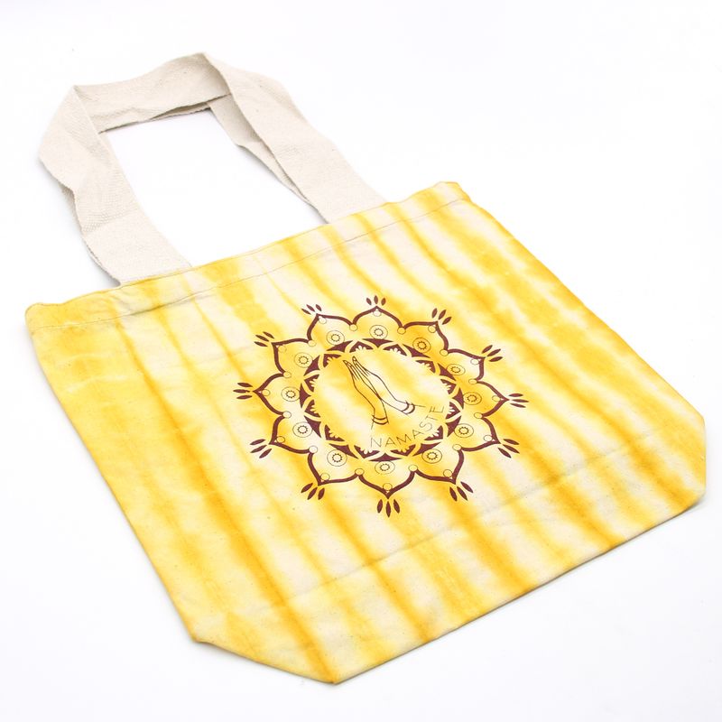 Torba - 38x42x12 cm - Namaste Ruke - Žuta - Prirodne Naramenice