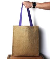 Velika Torba od Jute - 5 Različitih Boja Ručki