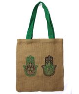 Velika Torba od Jute - 2 Različita Uzorka