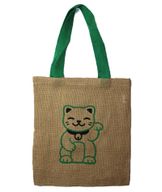 Velika Torba od Jute - 2 Različita Uzorka