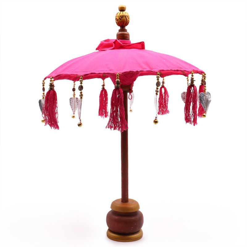 Bali Suncobran - Dekoracija Doma - Pamuk - Ružičasta - 40cm