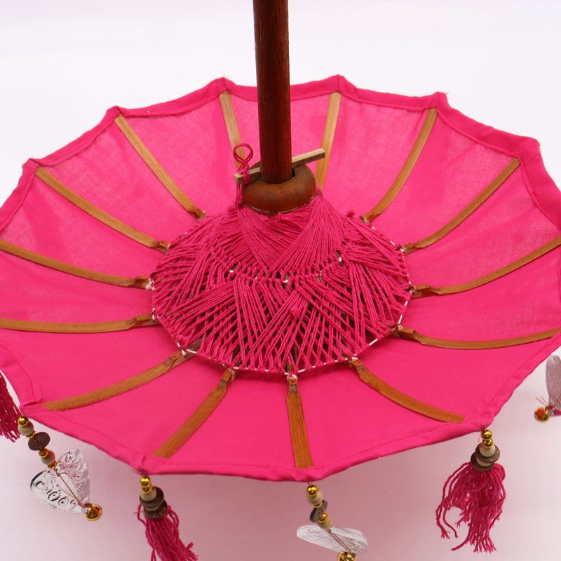 Bali Suncobran - Dekoracija Doma - Pamuk - Ružičasta - 40cm