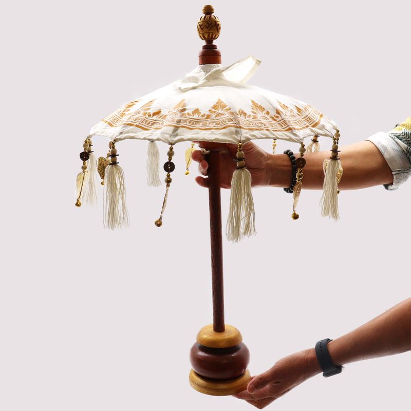 Bali Suncobran - Dekoracija Doma - Pamuk - Ružičasta - 40cm
