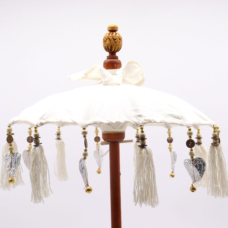Bali Suncobran - Dekoracija Doma - Platno - Prirodno - 40cm