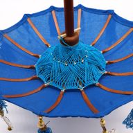 Bali Suncobran - Dekoracija Doma - Pamuk - Tirkizna - 40cm