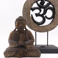 Buddha Feng Shui Set - Om - Siva i Crna