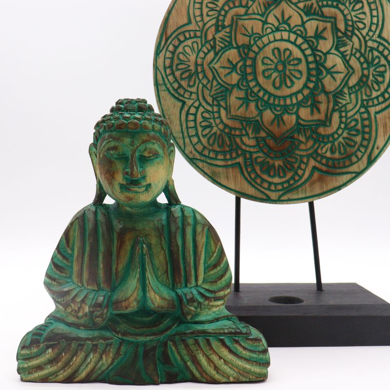 Buddha Feng Shui Set - Buddha Čvor - Zelena