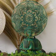 Buddha Feng Shui Set - Buddha Čvor - Zelena