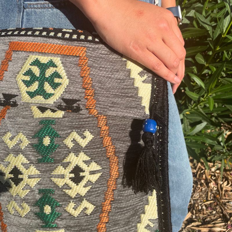 Kilim Festivalna Torba - Siva