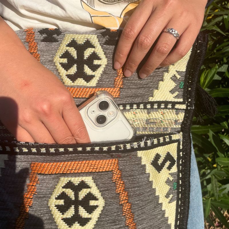 Kilim Festivalna Torba - Siva