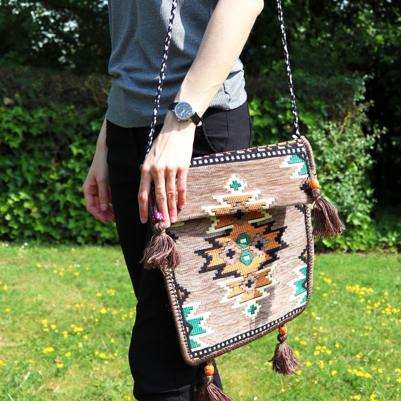Kilim Festivalna Torba - Bež