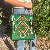 Kilim Festivalna Torba - Zelena
