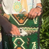 Kilim Festivalna Torba - Zelena