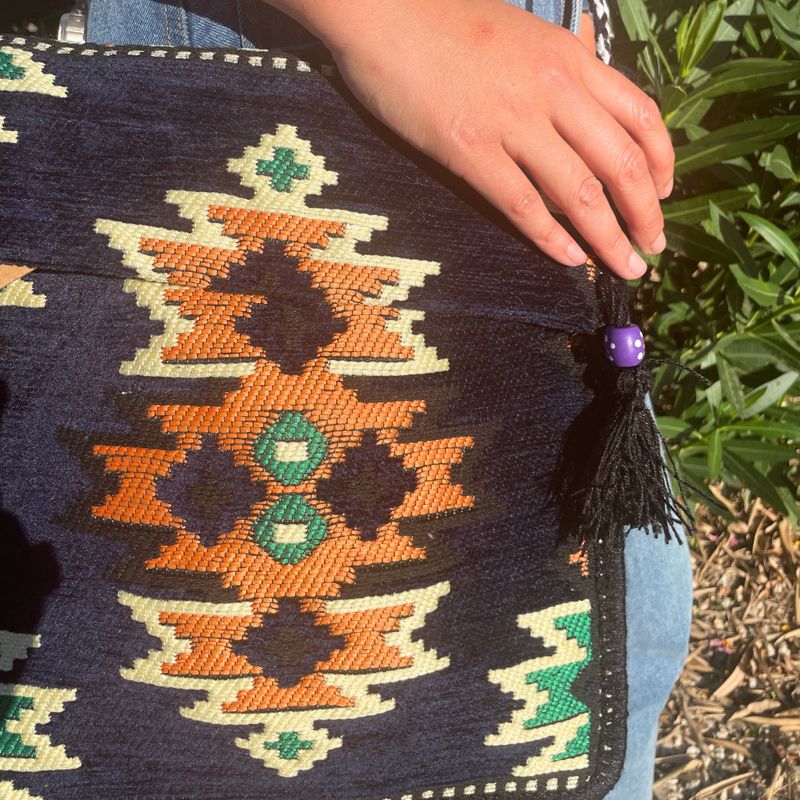Kilim Festivalna Torba - Tamnoplava
