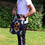 Kilim Festivalna Torba - Tamnoplava