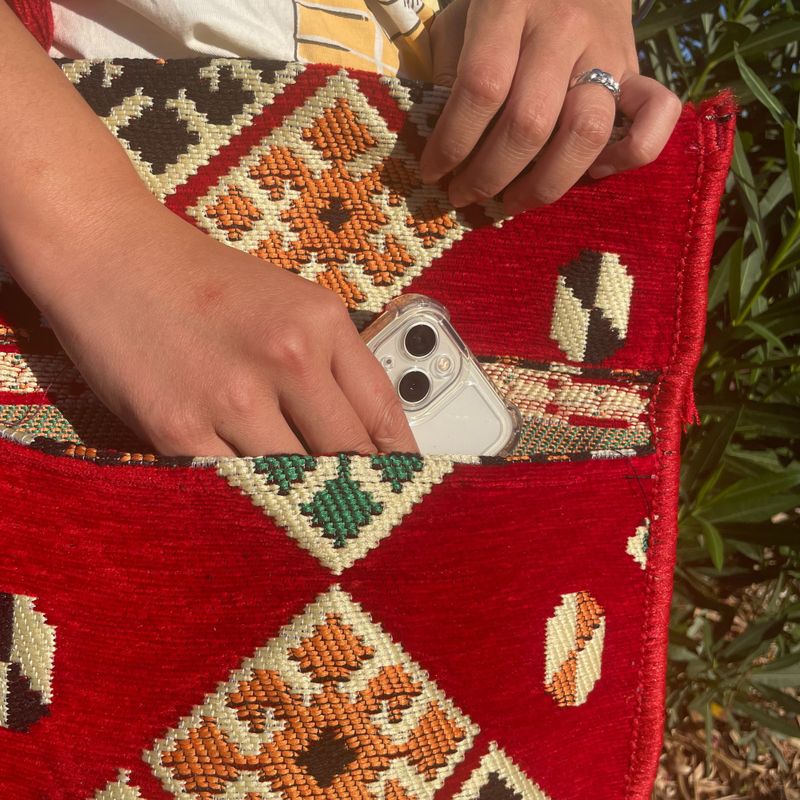 Kilim Festivalna Torba - Crvena
