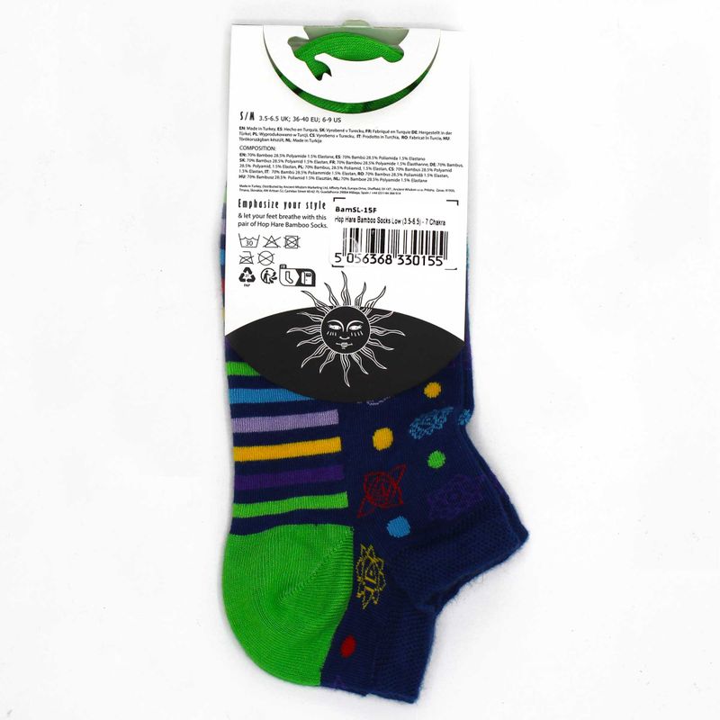 Hop Hare Čarape od Bambusa S/M (36-40) - 7 Čakri