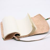 Putna Bilježnica s Kožnim Omotom u Roli (96 str.) - Zelena 21x15cm
