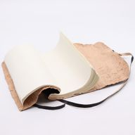 Kožna Bilježnica u Rolni (96 st)- Crna 21x15cm