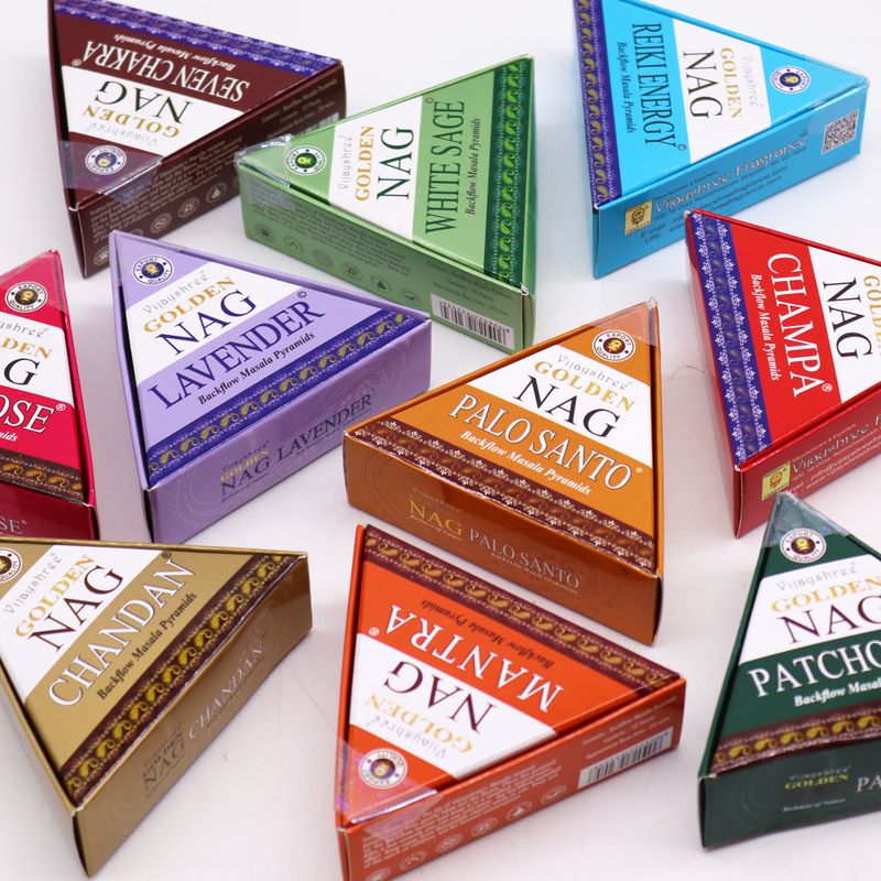 Jumbo Golden Nag 42g - Mirisni Čunjići Povratni Tok - Reiki Energija