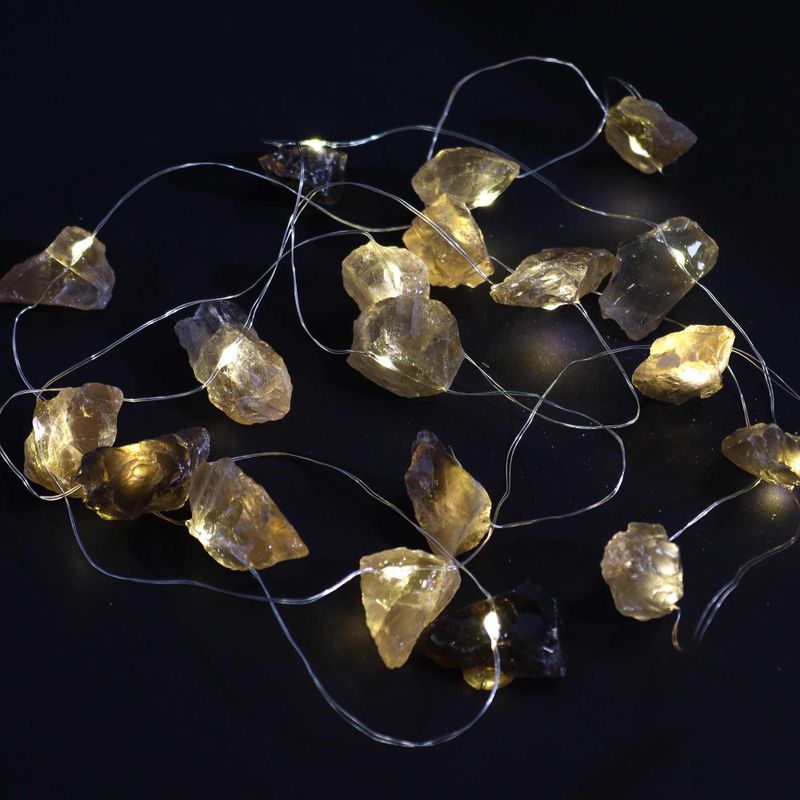 LED Svjetlo s Dragim Kamenjem - Citrin