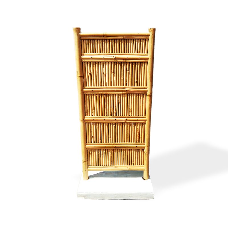 Bambusni izložbeni visoki stalak s 40 kukama - 140×71 cm