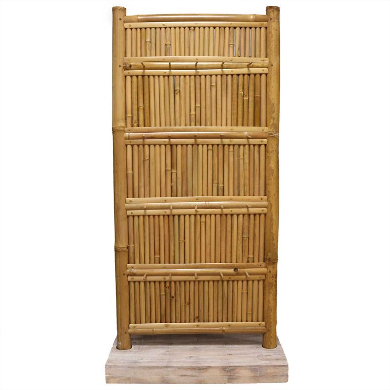 Bambusni izložbeni visoki stalak s 40 kukama - 140×71 cm
