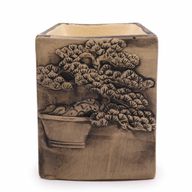 Ručno Oslikani Bonsai Plamenik - Škriljevac