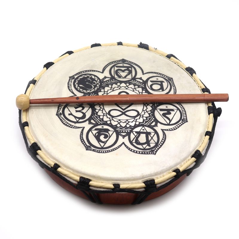 Čakra Šamanski Bubanj s 1 x Palicom - 25cm
