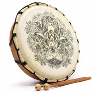 Hamsa Šamanski Bubanj s Dvije Palice - 30cm