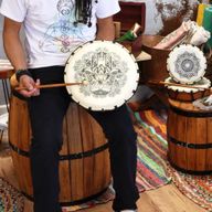 Hamsa Šamanski Bubanj s Dvije Palice - 30cm