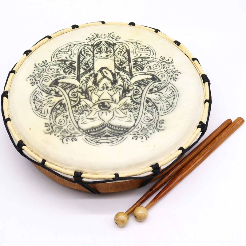 Hamsa Šamanski Bubanj s Dvije Palice - 30cm