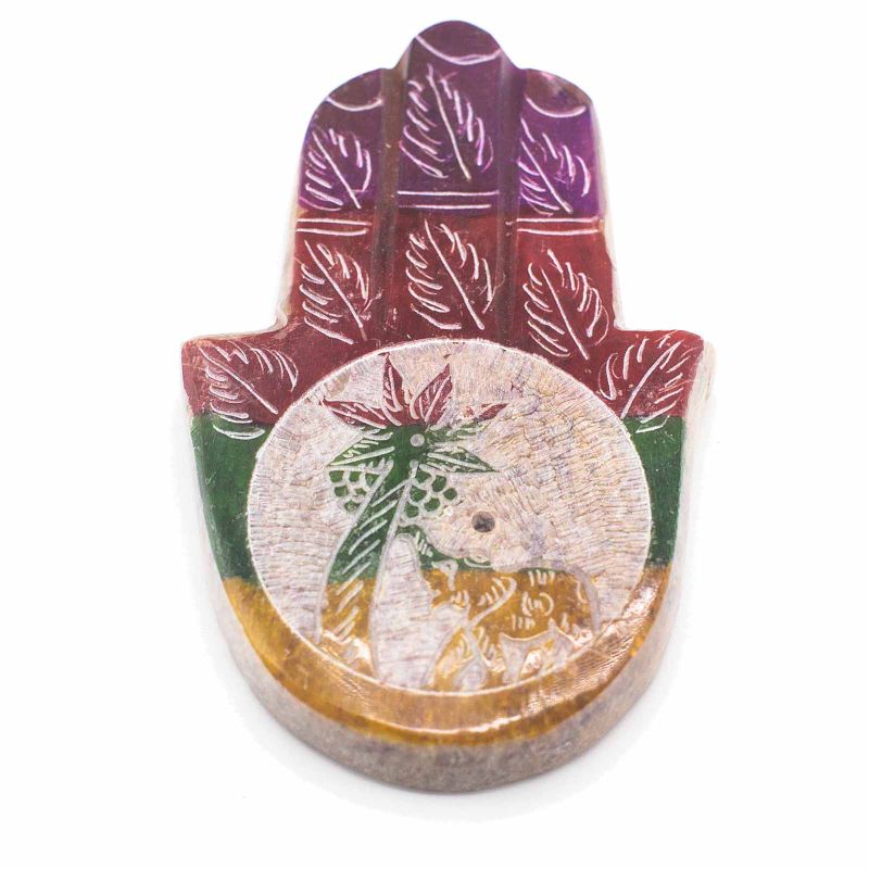 Stalak za Mirisne Štapiće - Hamsa - Slon i Palma 9x6cm