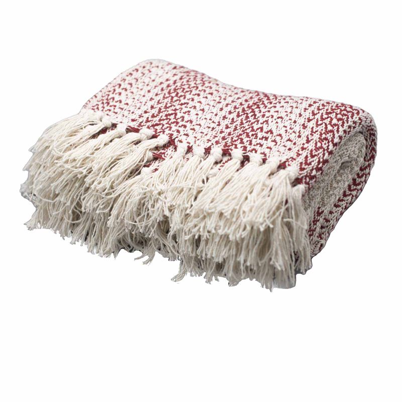 Boho Udobni Prekrivač - 125 x 150 cm - Ruby Dvobojni