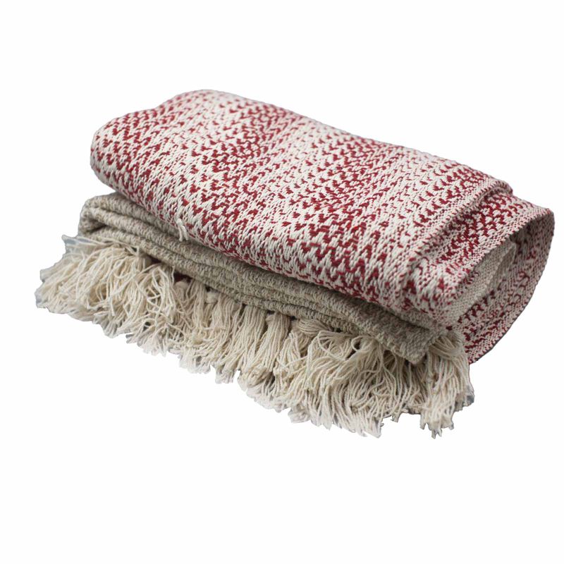 Boho Udobni Prekrivač - 125 x 150 cm - Ruby Dvobojni