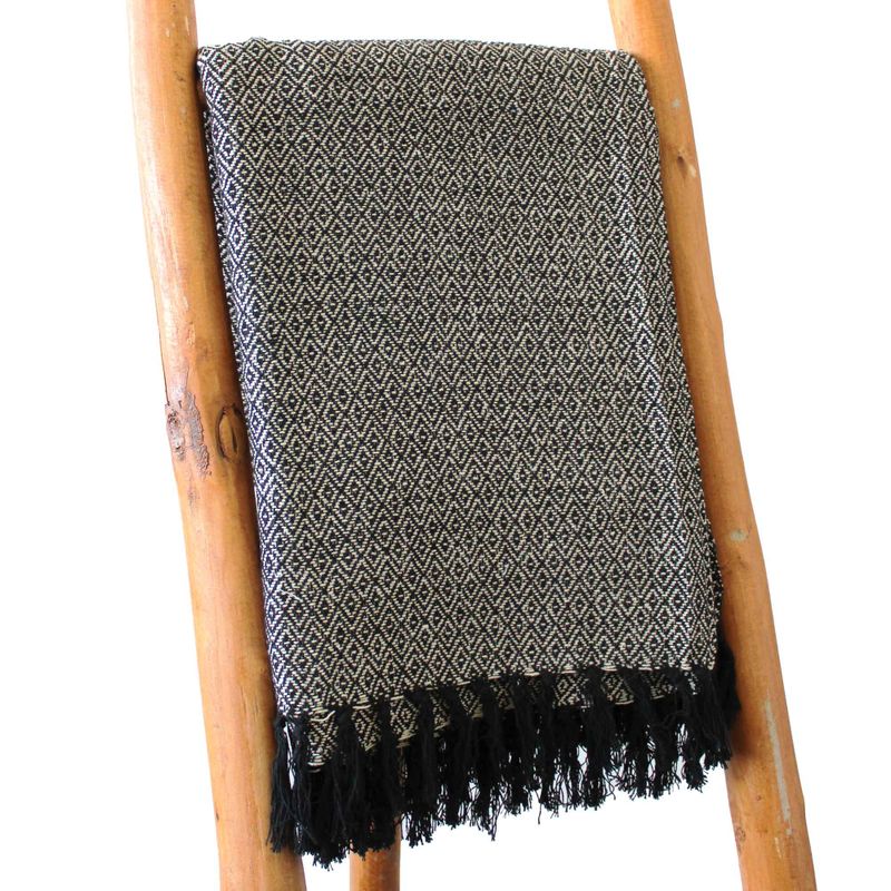 Boho Udobni Prekrivač - 125 x 150 cm - Siva
