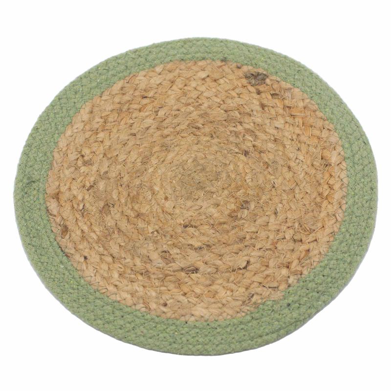 Prirodni Podmetač - Juta i Pamuk 30cm - Maslinasti Rub